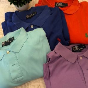 Lot of 4 Polo by Ralph Lauren 100% cotton polos